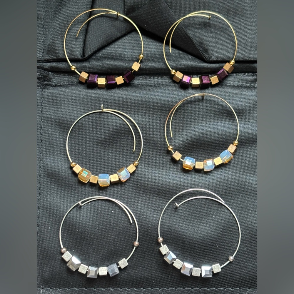 Alex and ani hoop earrings 
Hardly worn.
